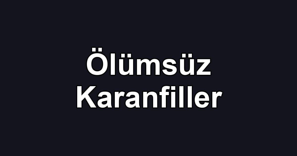Ölümsüz Karanfiller