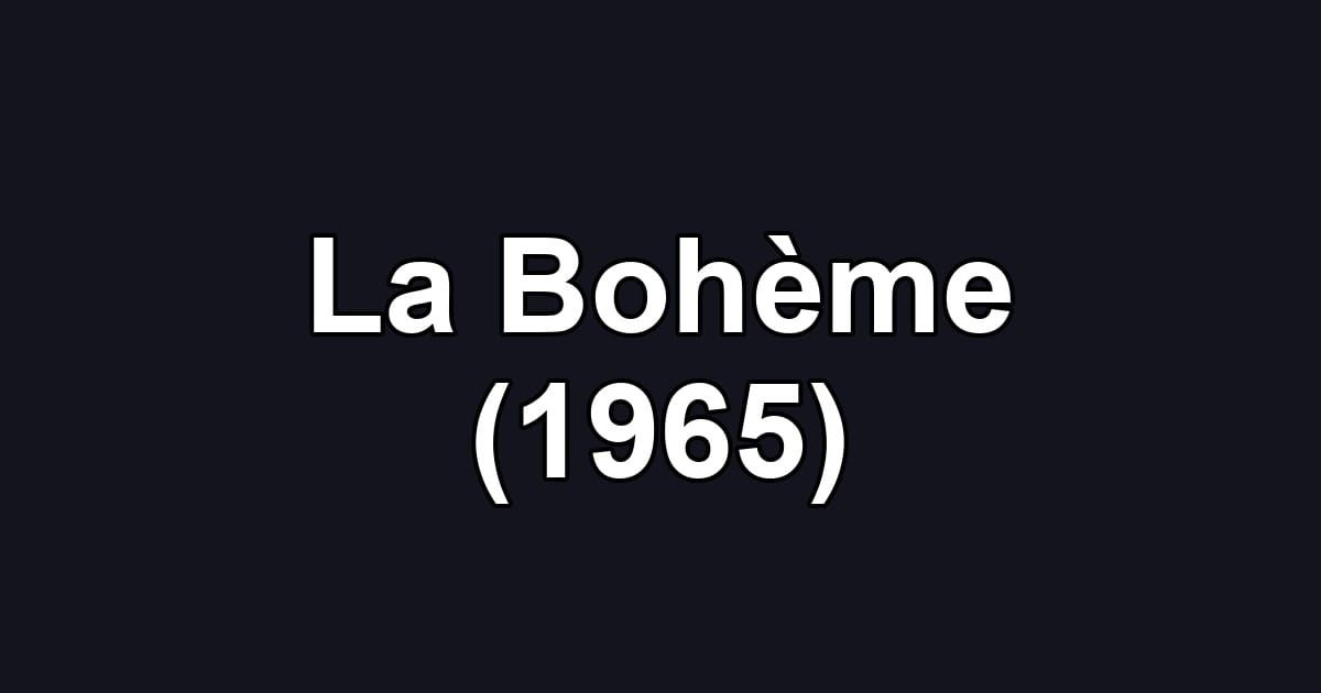 La Bohème (1965)