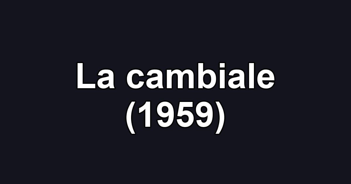 La cambiale (1959)