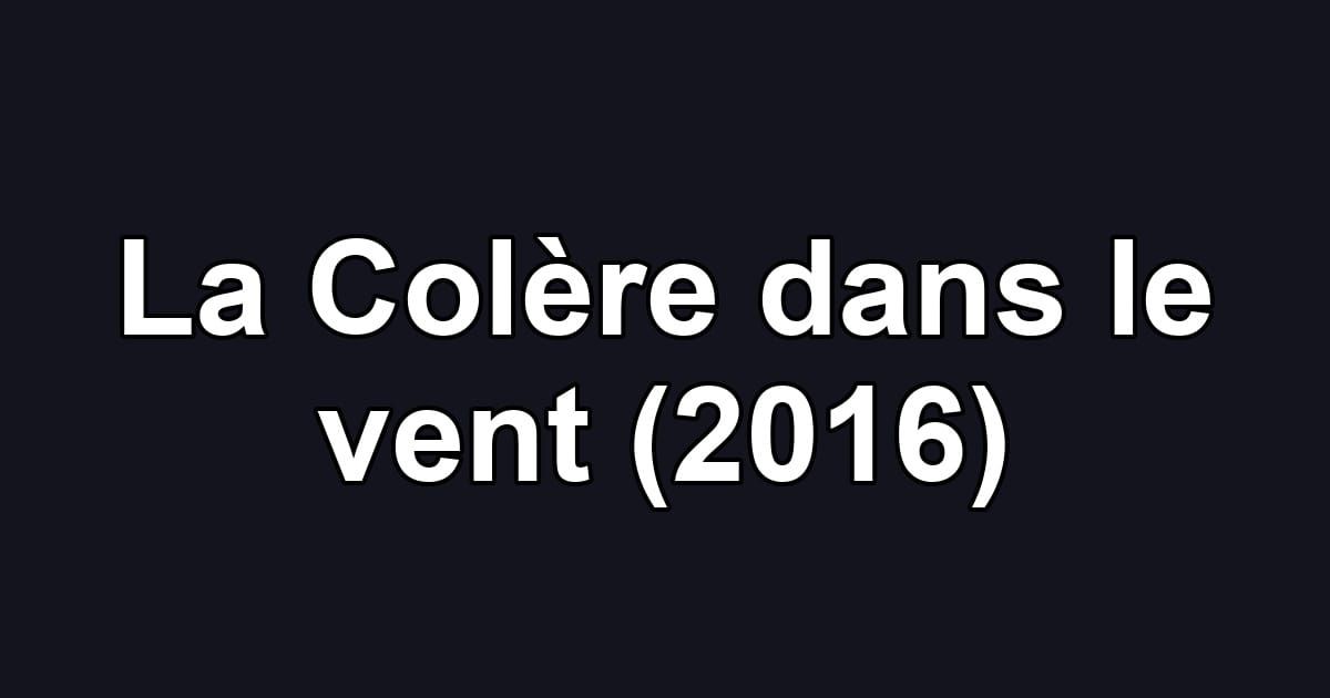 La Colère dans le vent (2016)