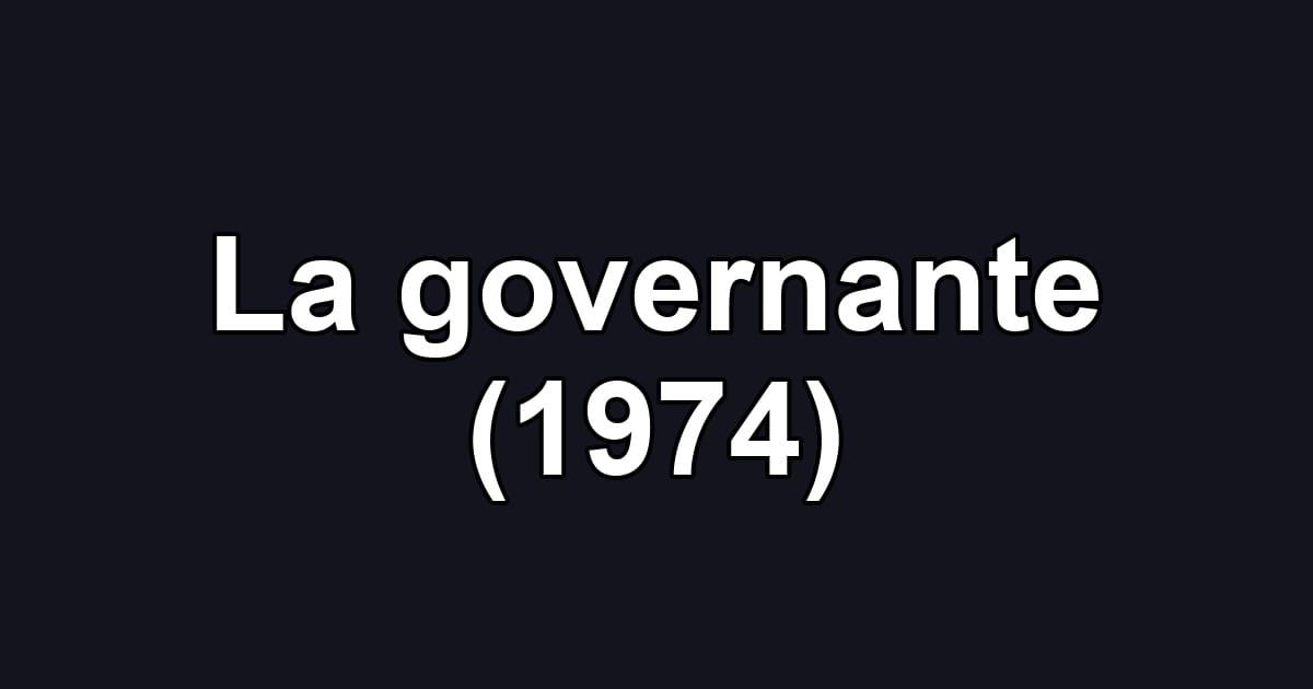 La governante (1974)