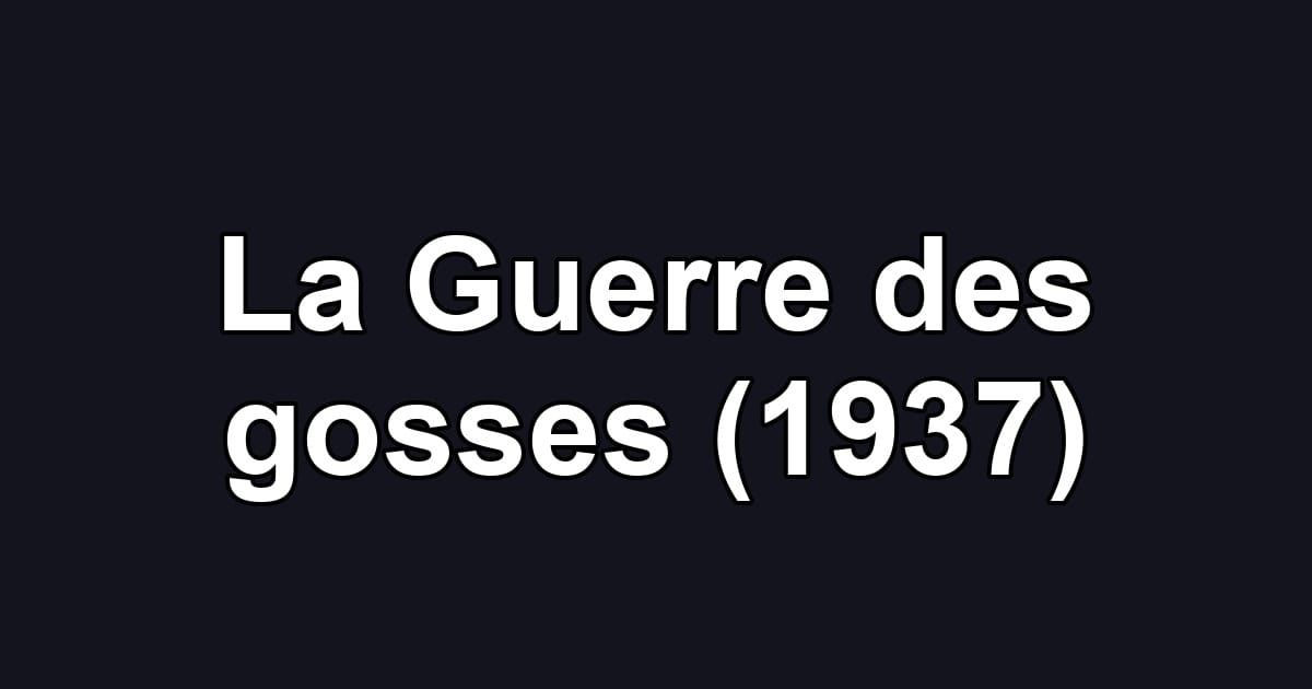 La Guerre des gosses (1937)