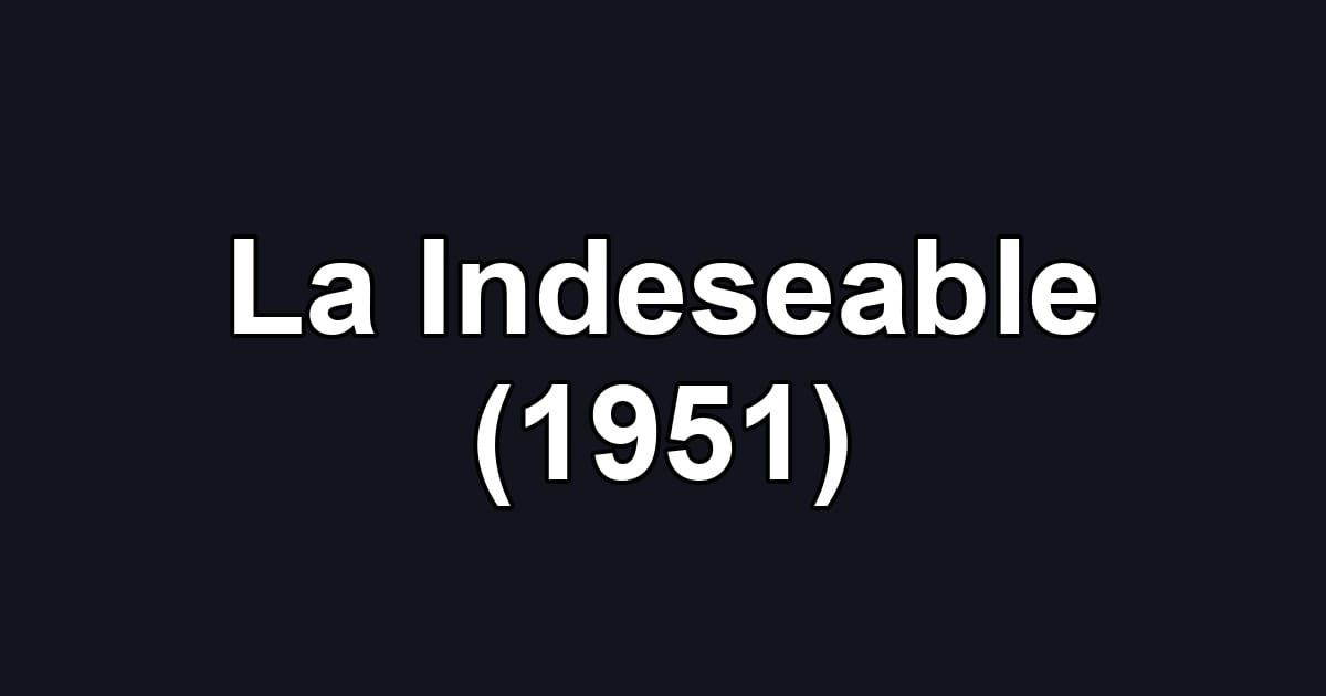 La Indeseable (1951)