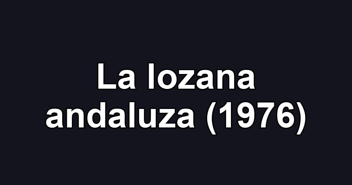 La lozana andaluza (1976)