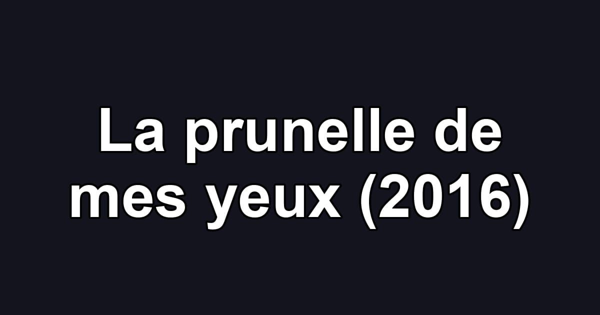 La prunelle de mes yeux (2016)