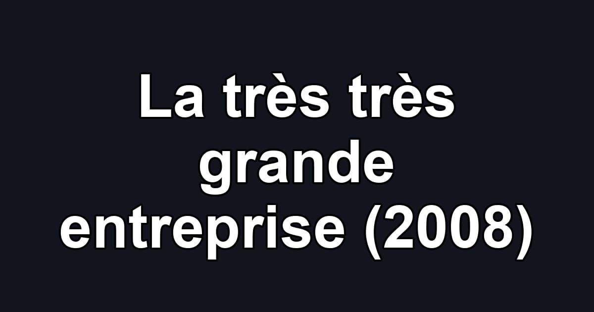 La très très grande entreprise (2008)