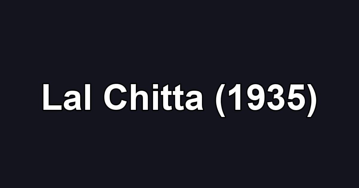 Lal Chitta (1935)