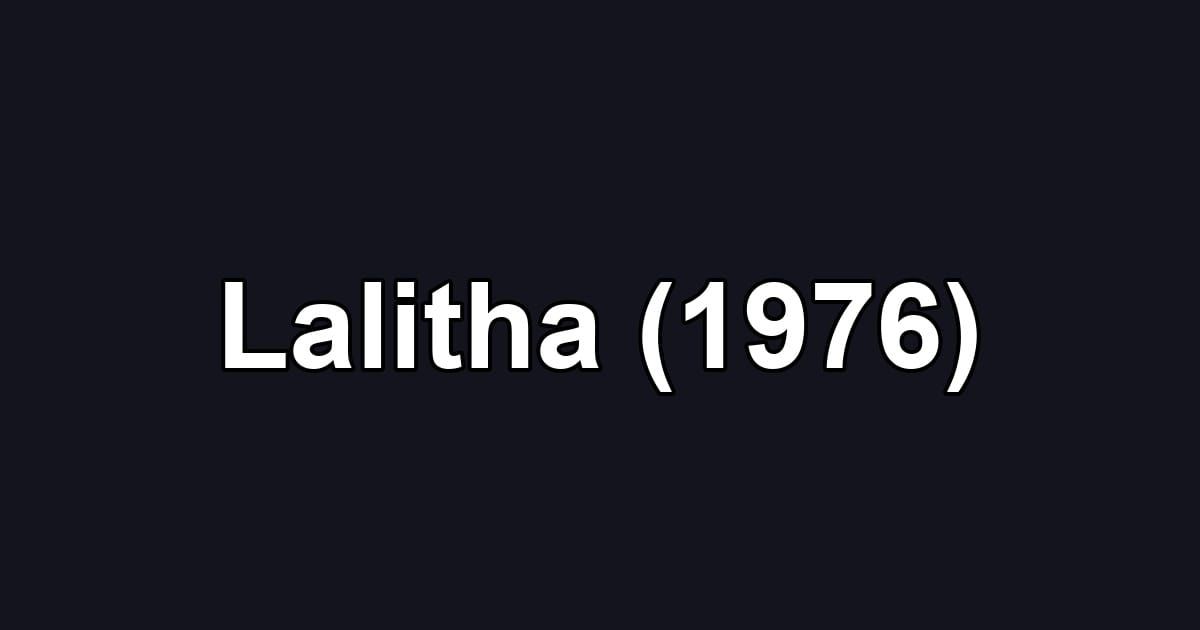 Lalitha (1976)