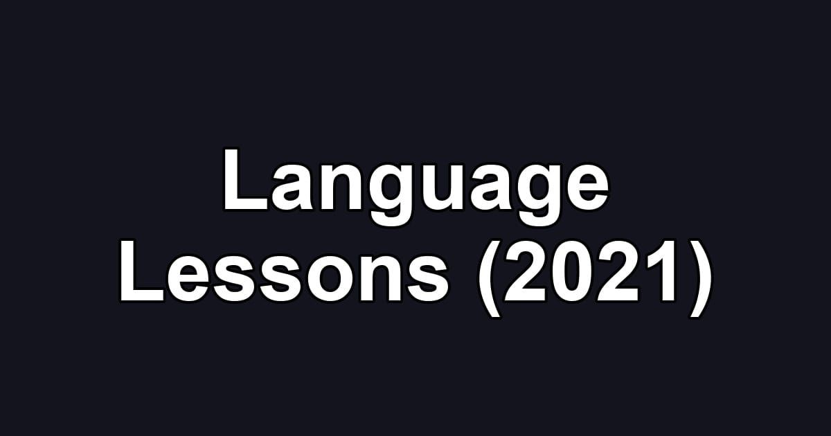 Language Lessons (2021)