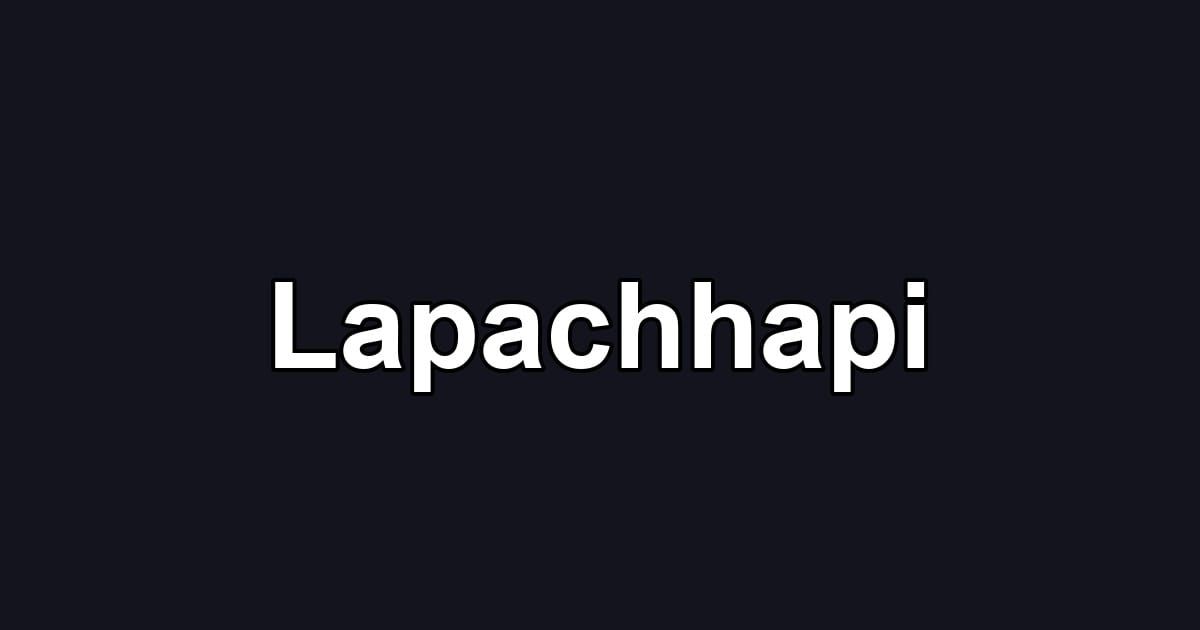 Lapachhapi