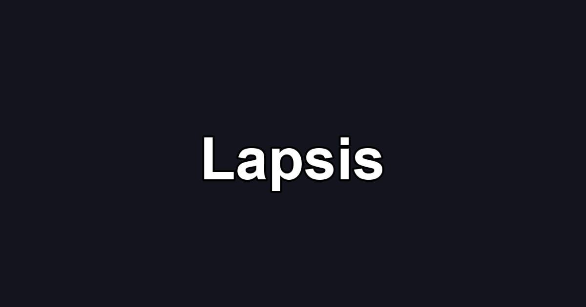 Lapsis