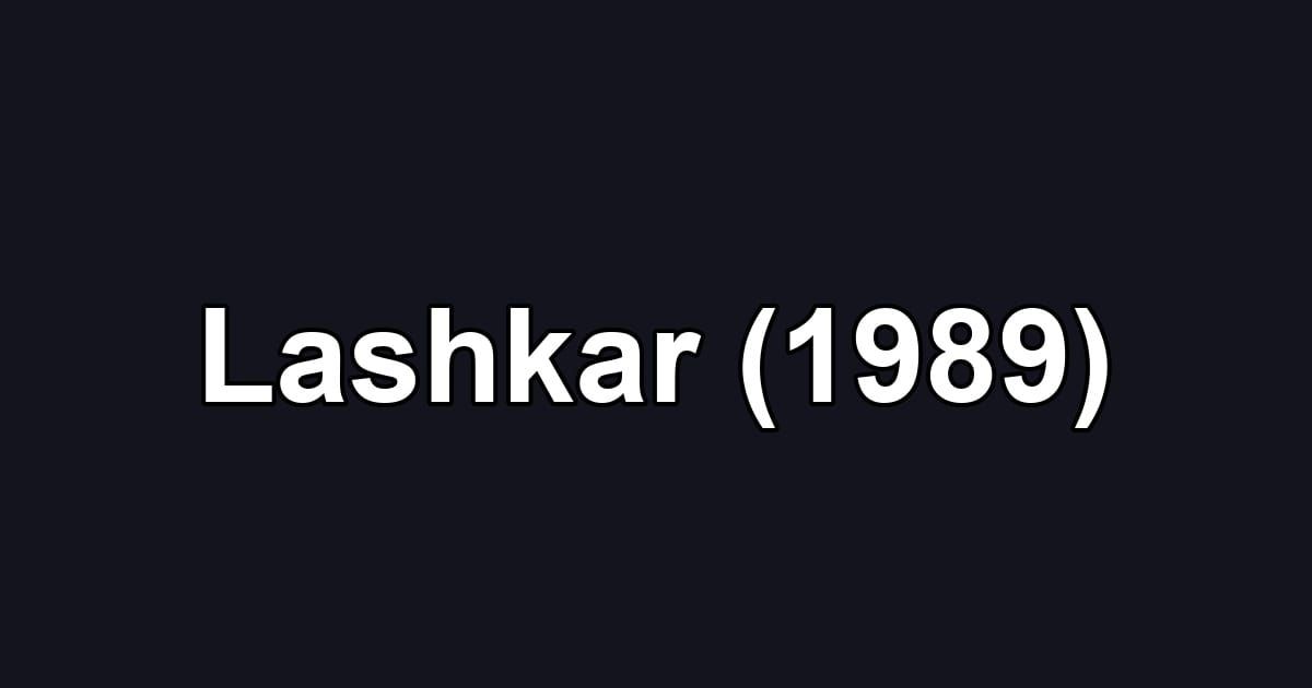 Lashkar (1989)