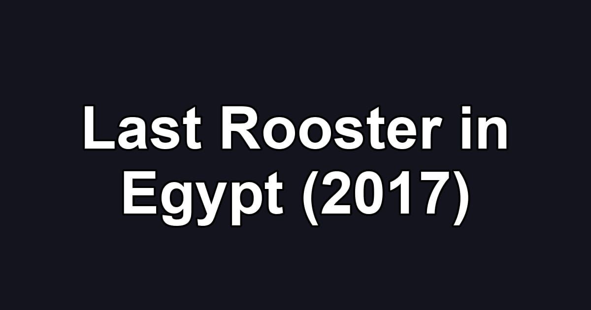 Last Rooster in Egypt (2017)