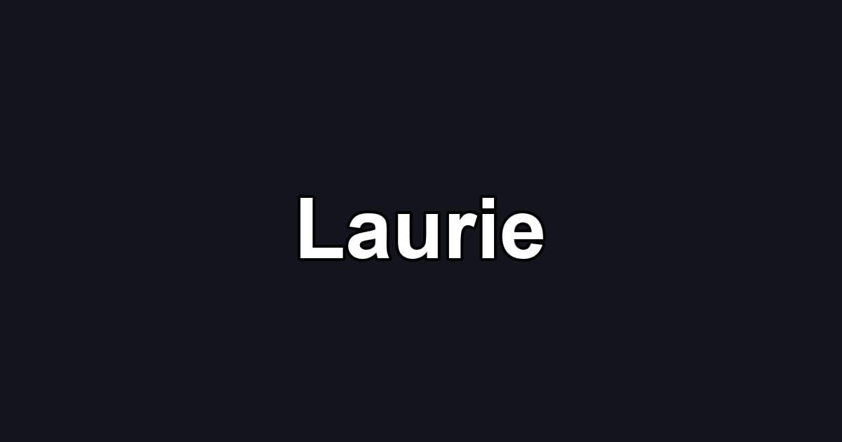 Laurie