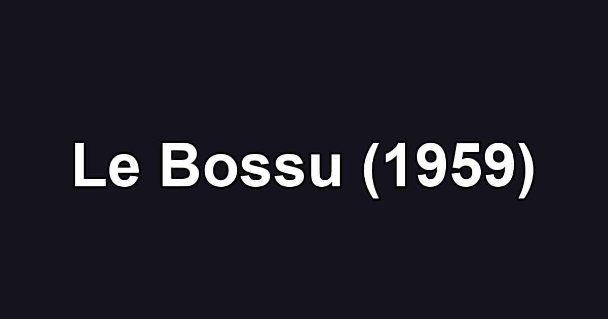 Le Bossu (1959)
