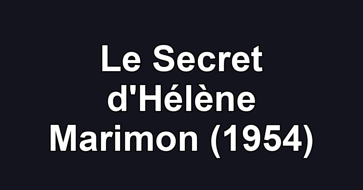 Le Secret d'Hélène Marimon (1954)