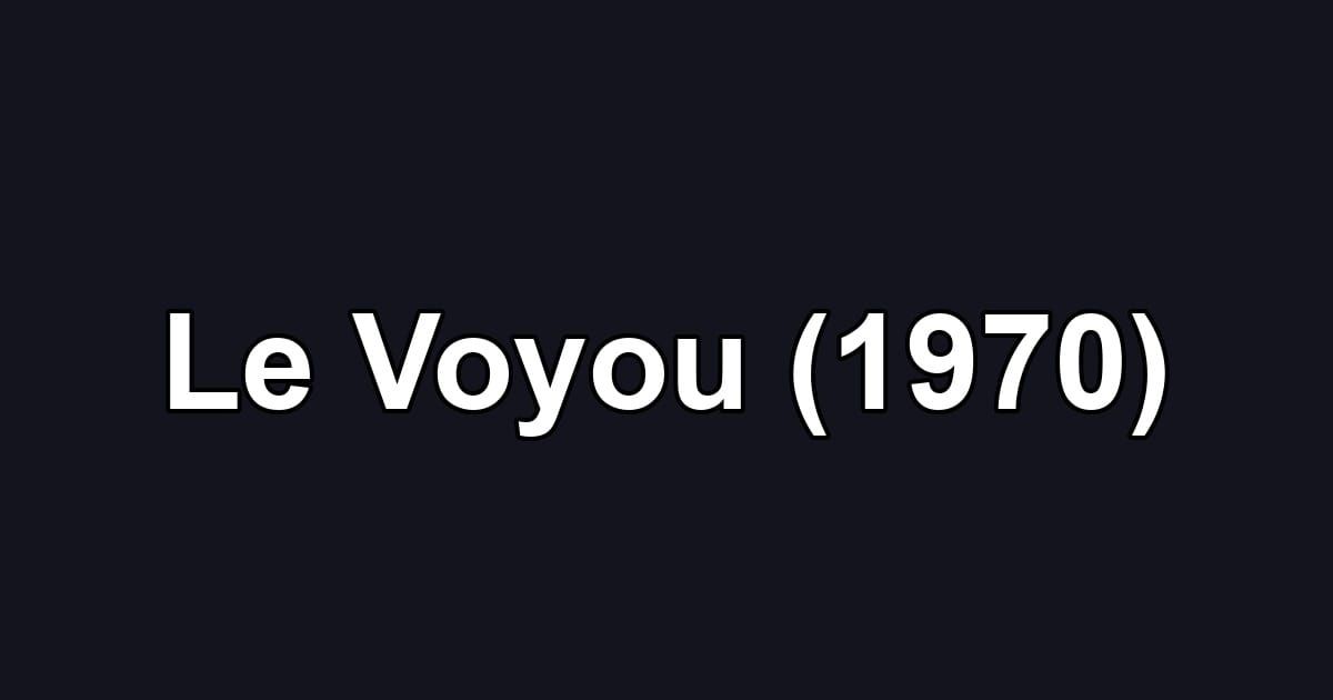 Le Voyou (1970)