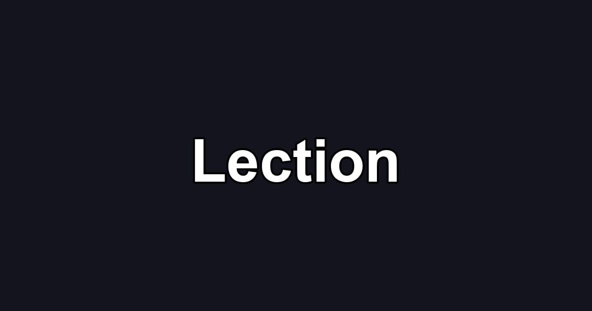 Lection