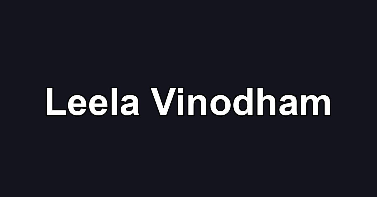 Leela Vinodham