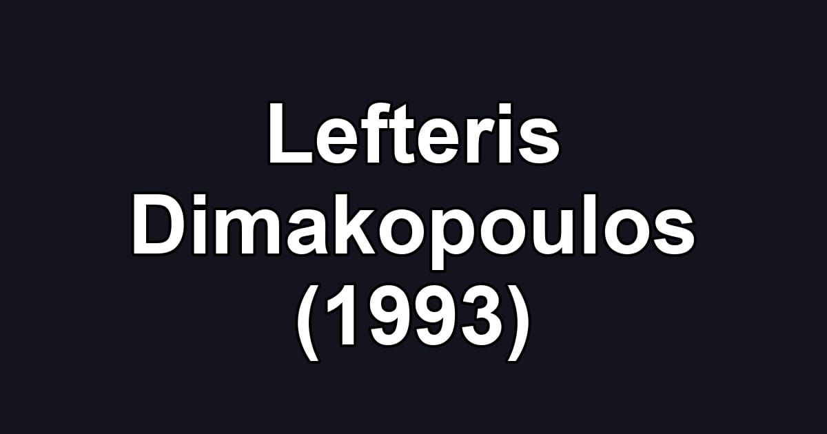 Lefteris Dimakopoulos (1993)