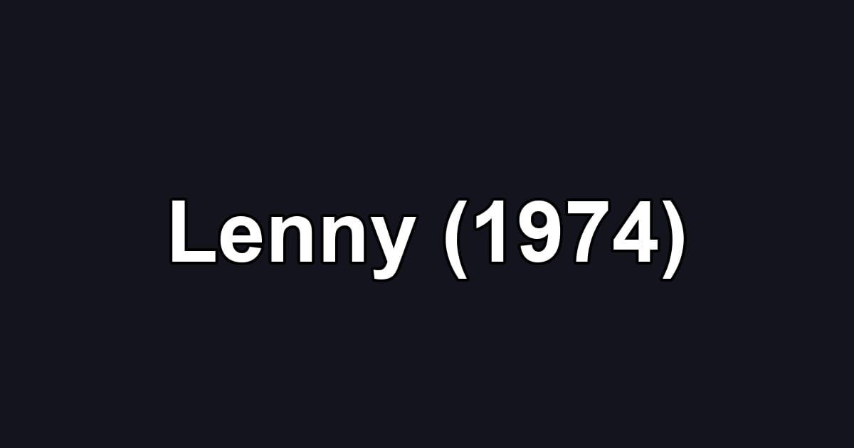 Lenny (1974)