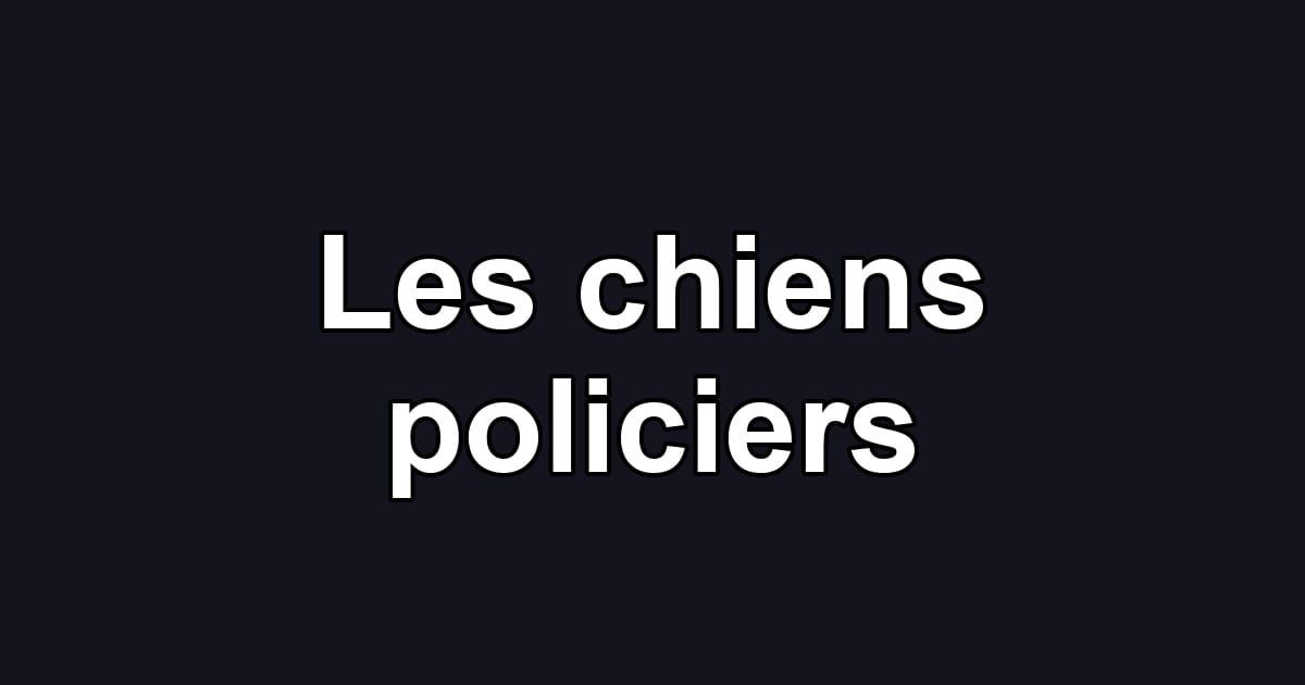 Les chiens policiers