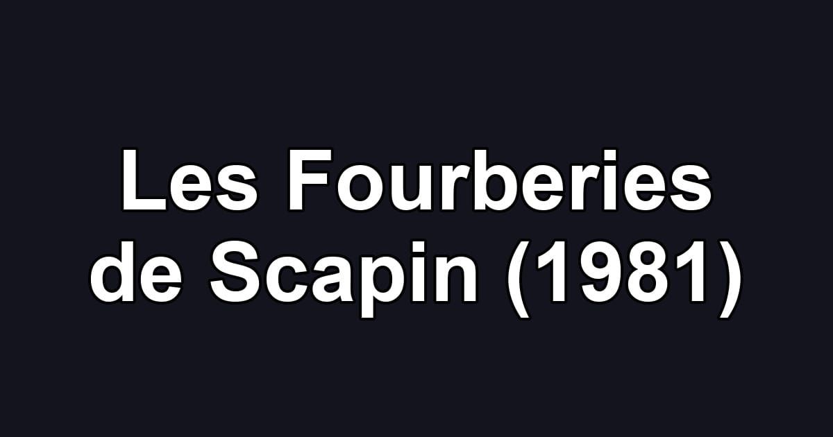 Les Fourberies de Scapin (1981)