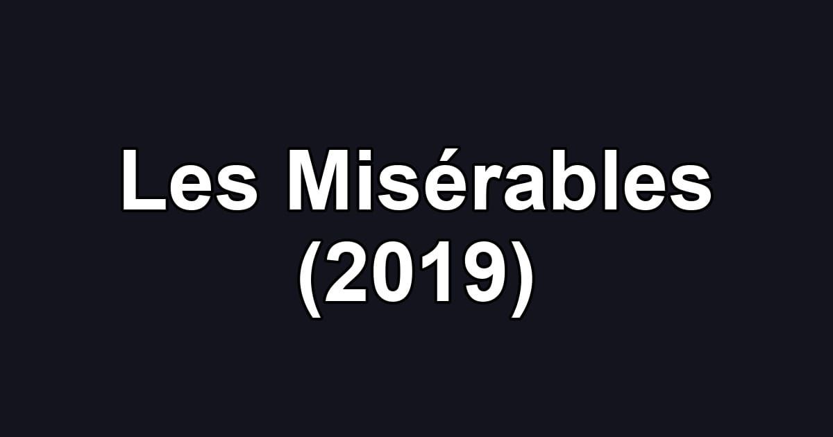 Les Misérables (2019)
