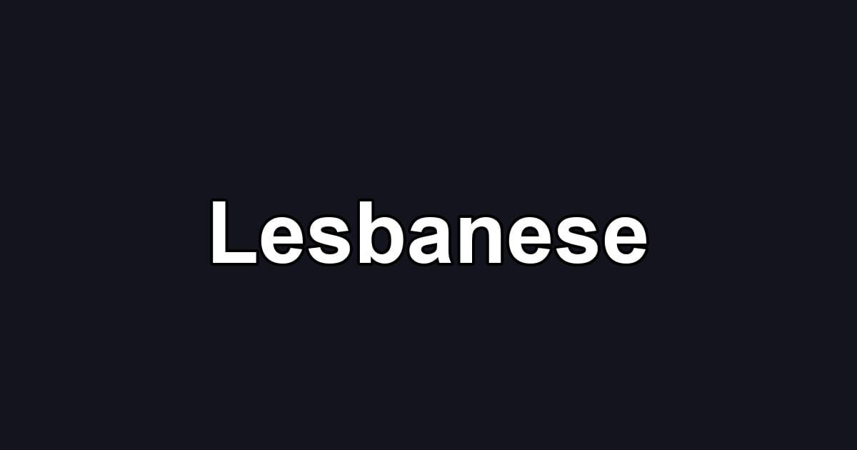 Lesbanese