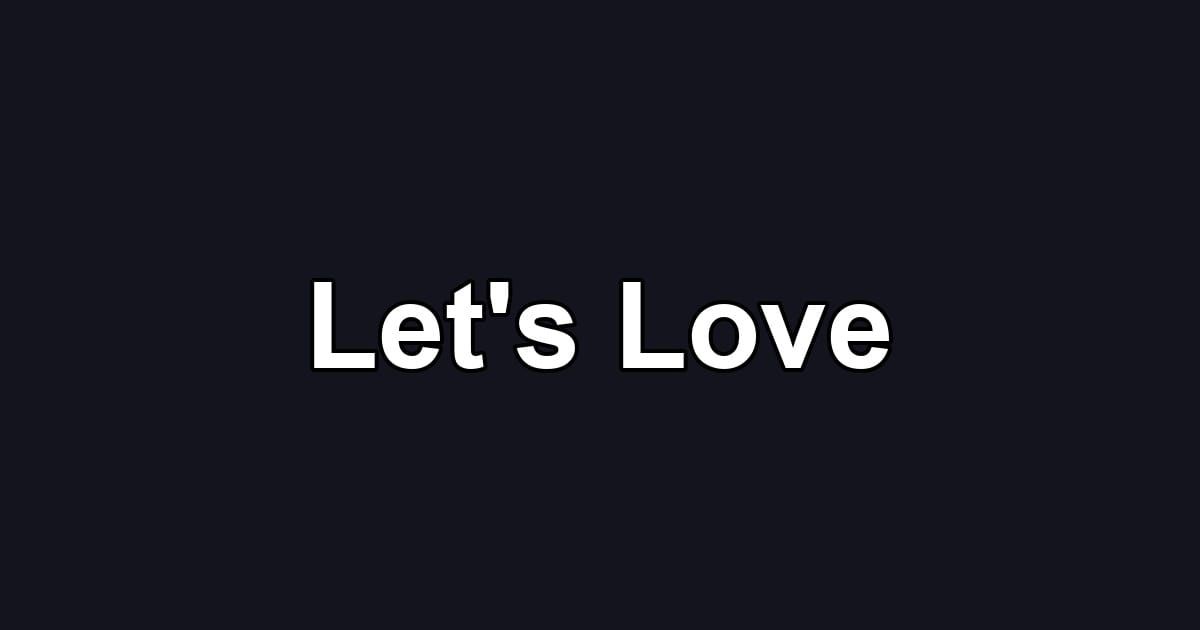 Let's Love