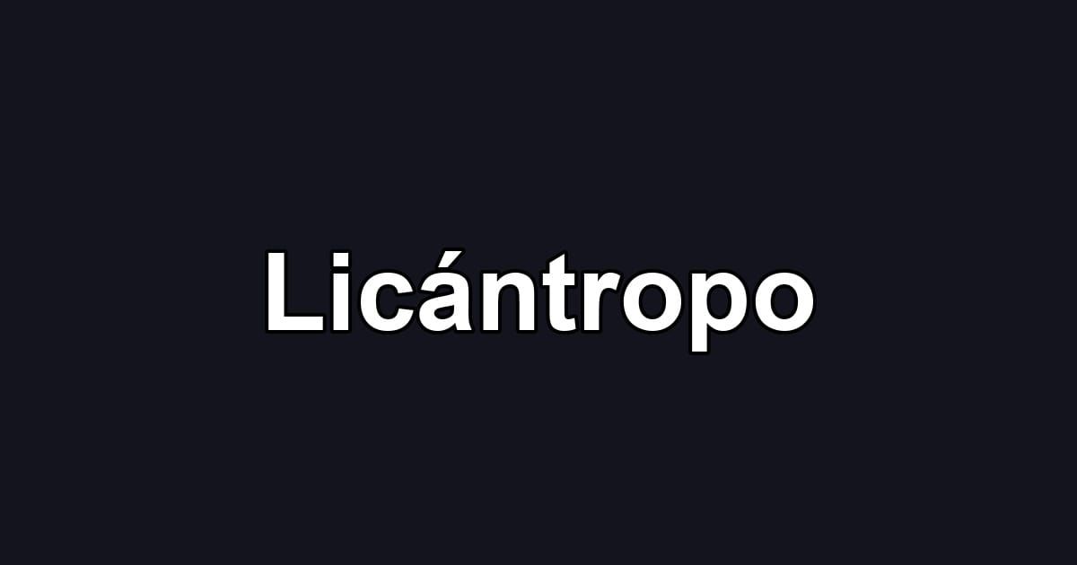 Licántropo