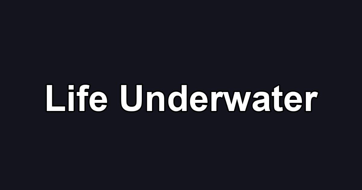 Life Underwater