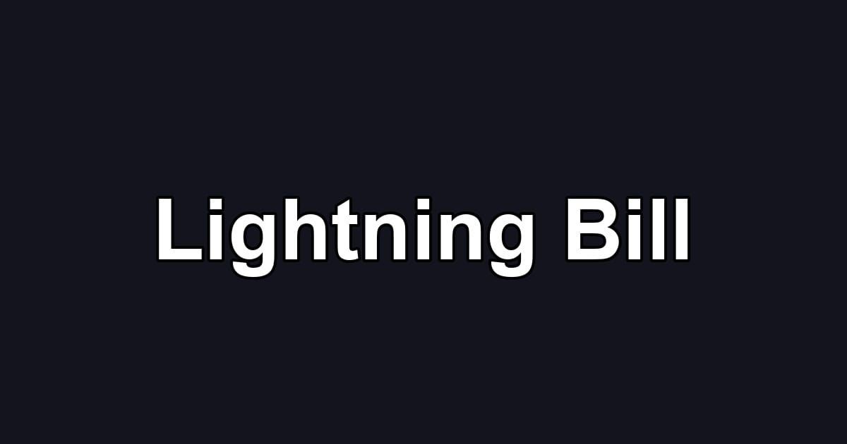 Lightning Bill