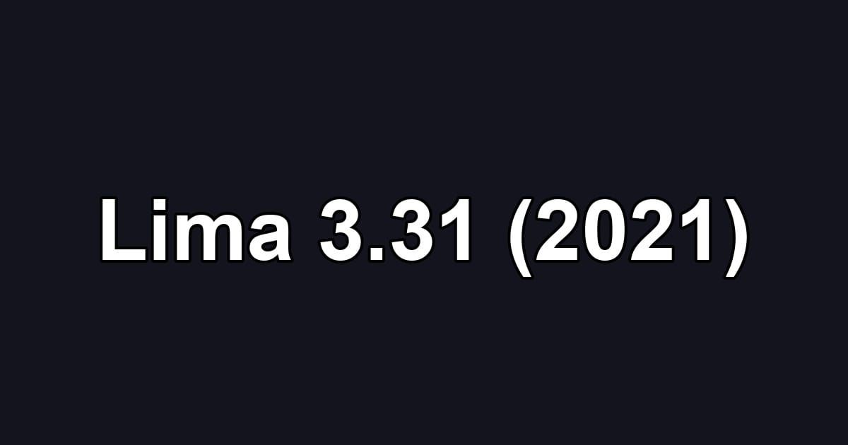 Lima 3.31 (2021)