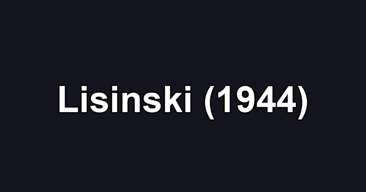Lisinski (1944)