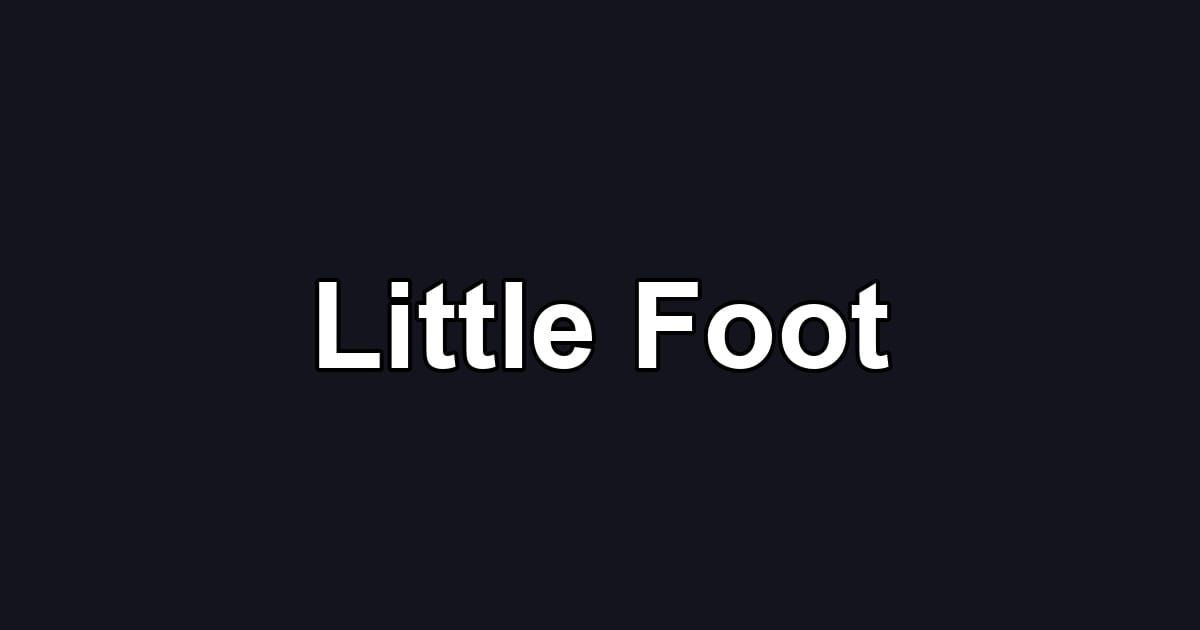 Little Foot