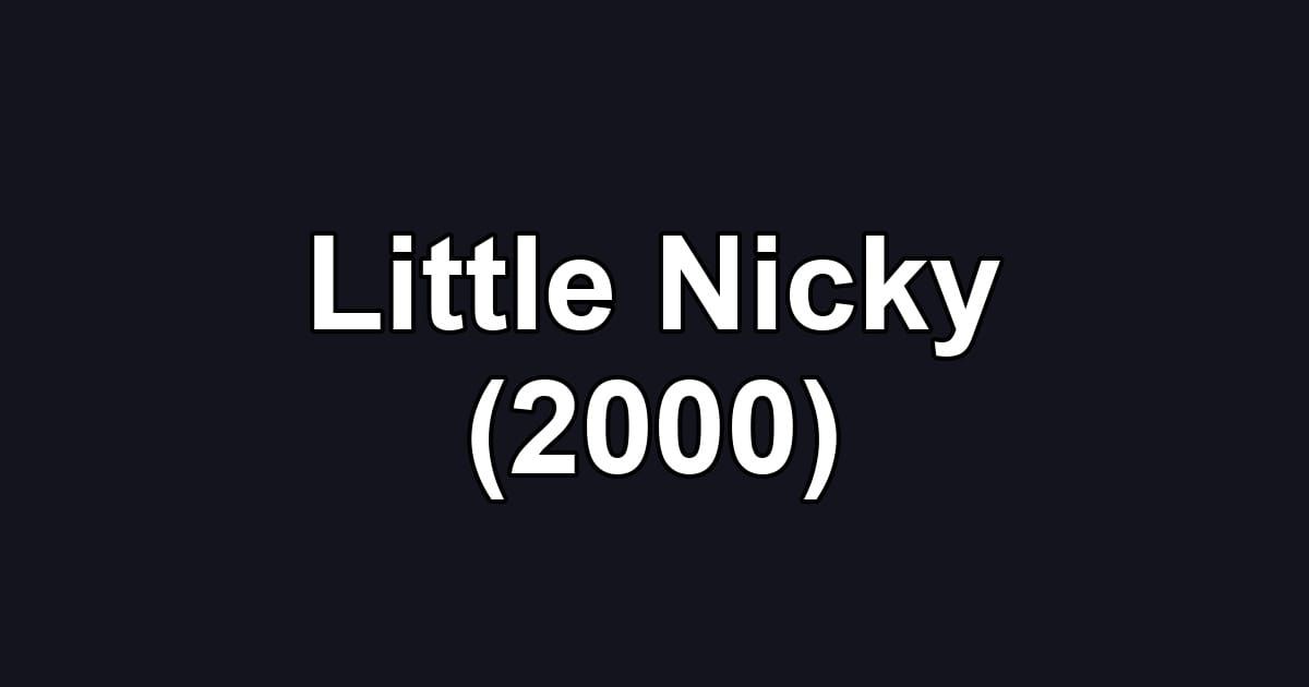Little Nicky (2000)