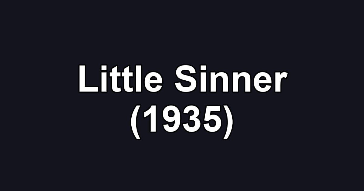 Little Sinner (1935)