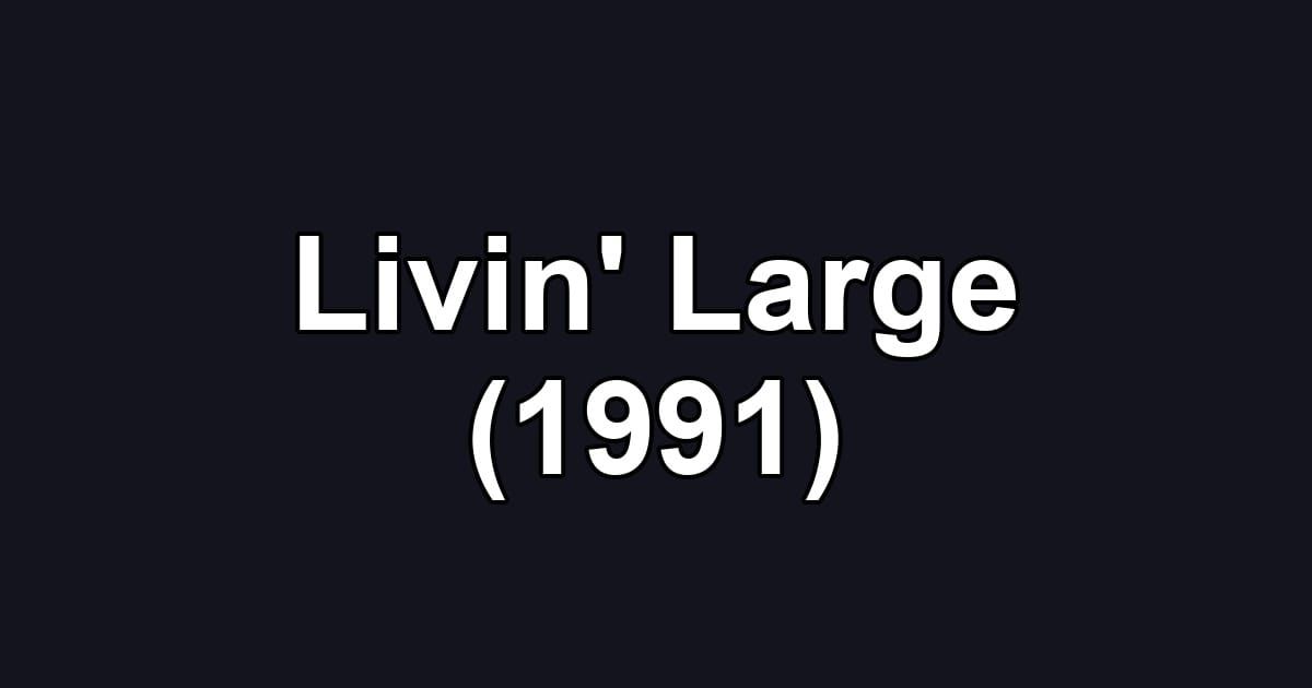 Livin' Large (1991)