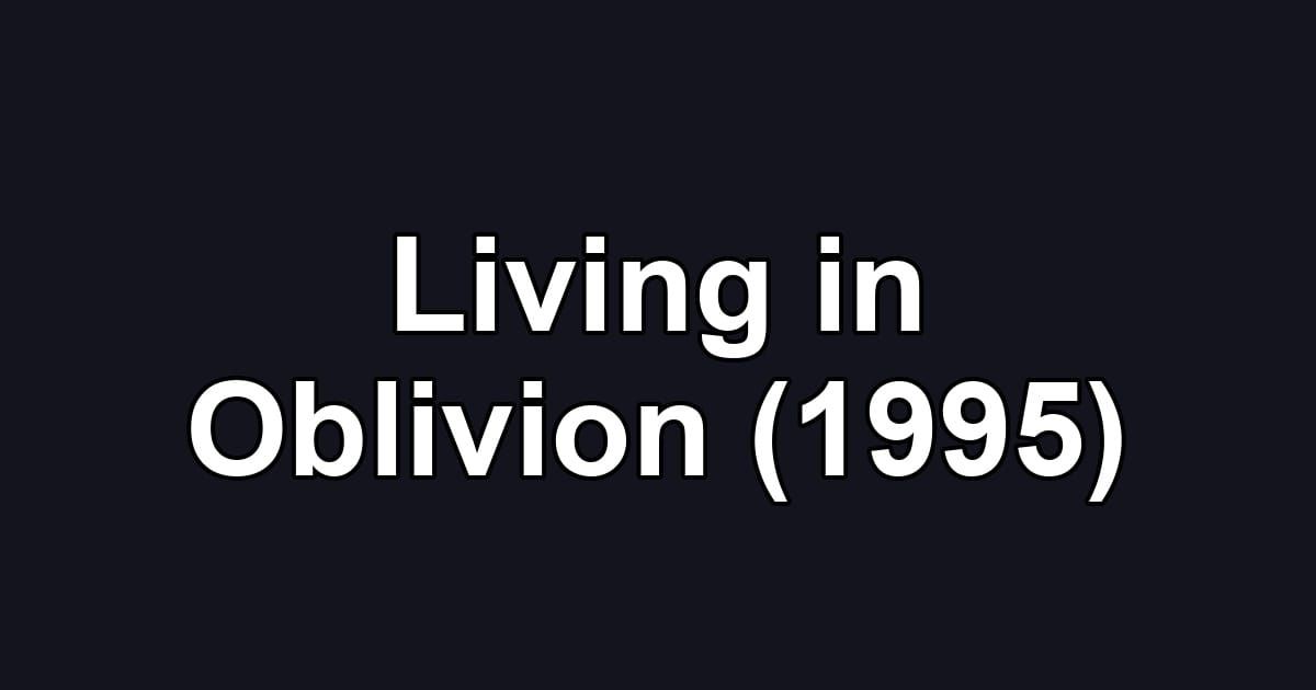 Living in Oblivion (1995)