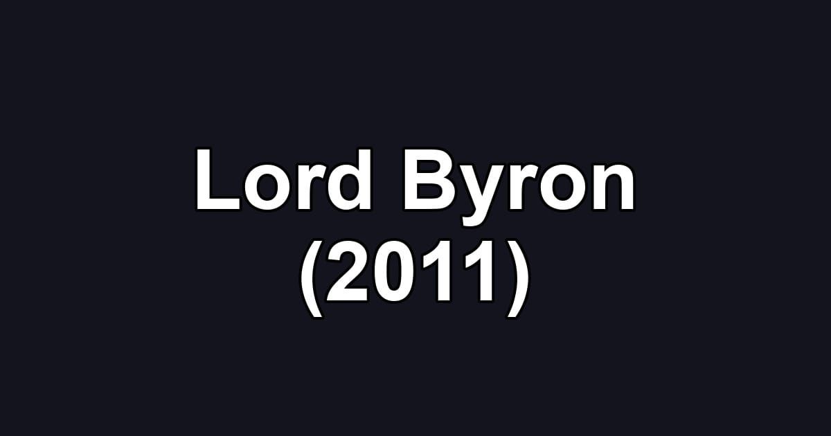 Lord Byron (2011)