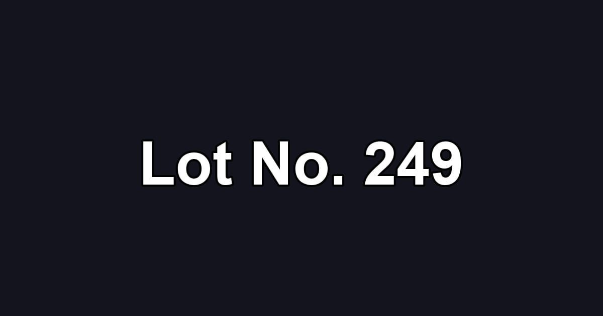 Lot No. 249