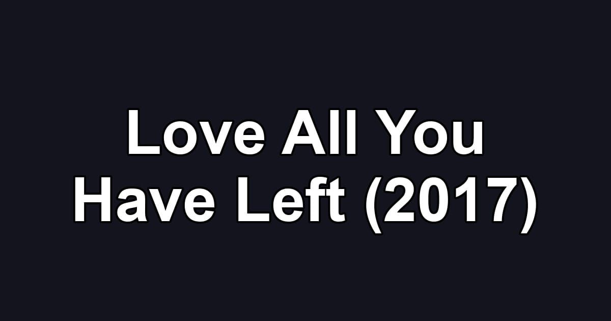 Love All You Have Left (2017)