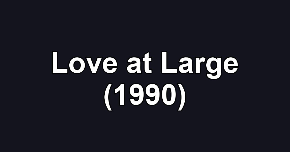 Love at Large (1990)