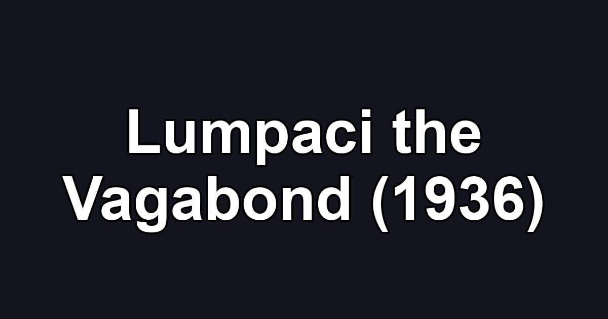 Lumpaci the Vagabond (1936)