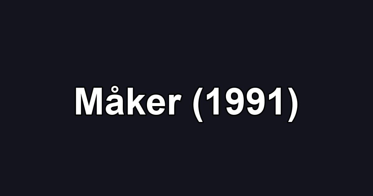 Måker (1991)