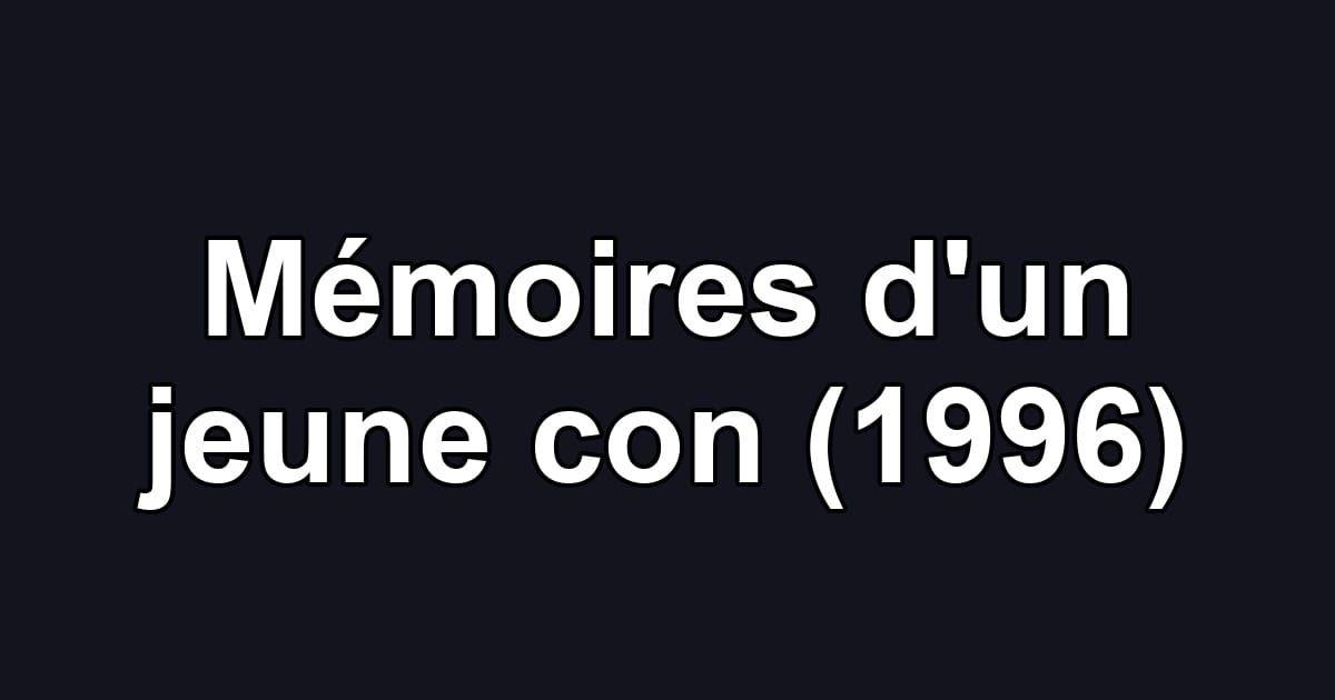 Mémoires d'un jeune con (1996)