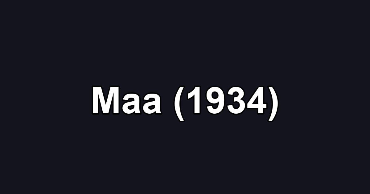 Maa (1934)