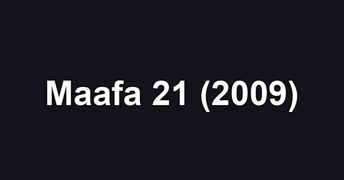 Maafa 21 (2009)