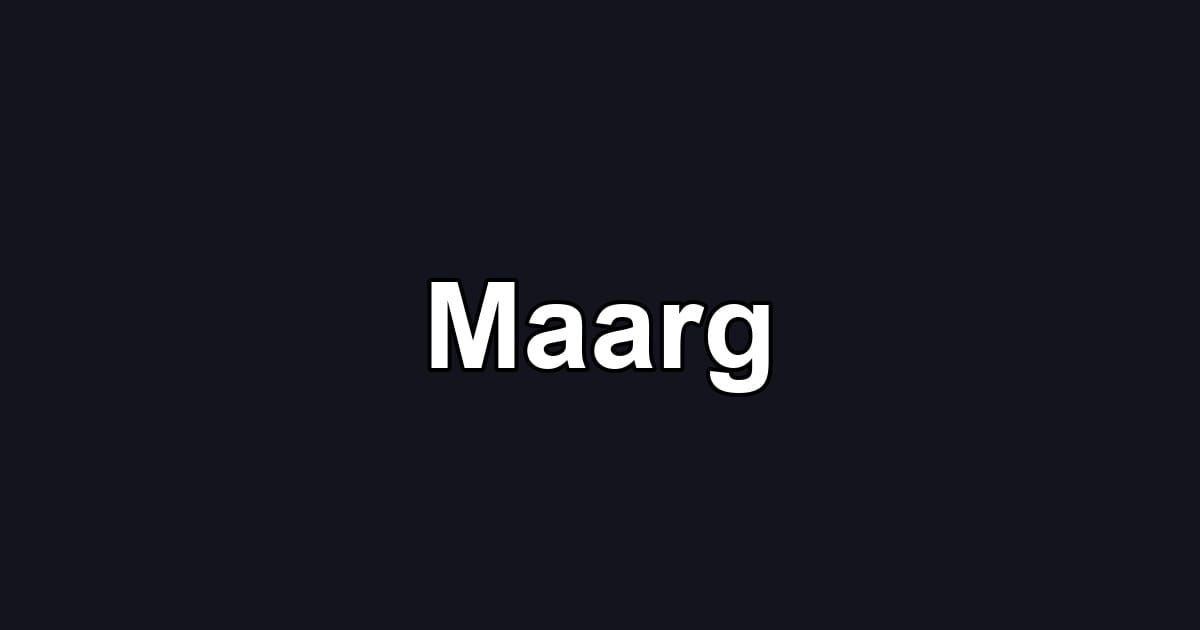 Maarg